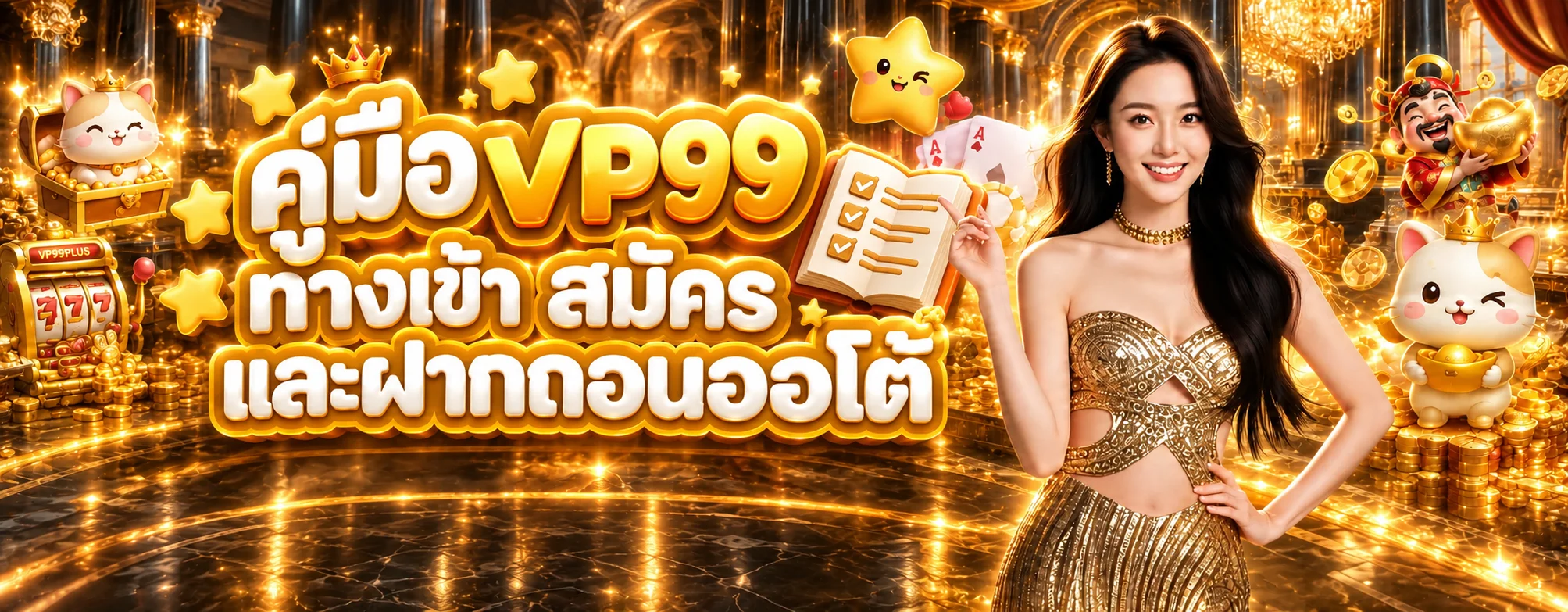 VP99 คู่มือทางเข้า สมัคร และฝากถอนออโต้